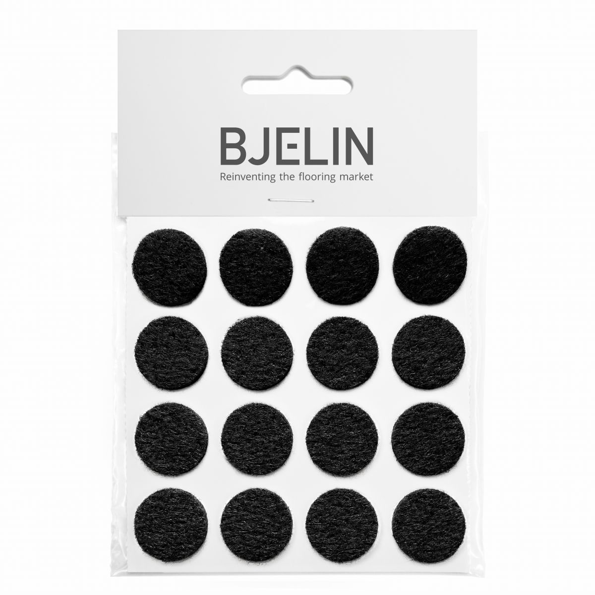 Produktbild av Bjelin Möbeltassar Svart 20 mm