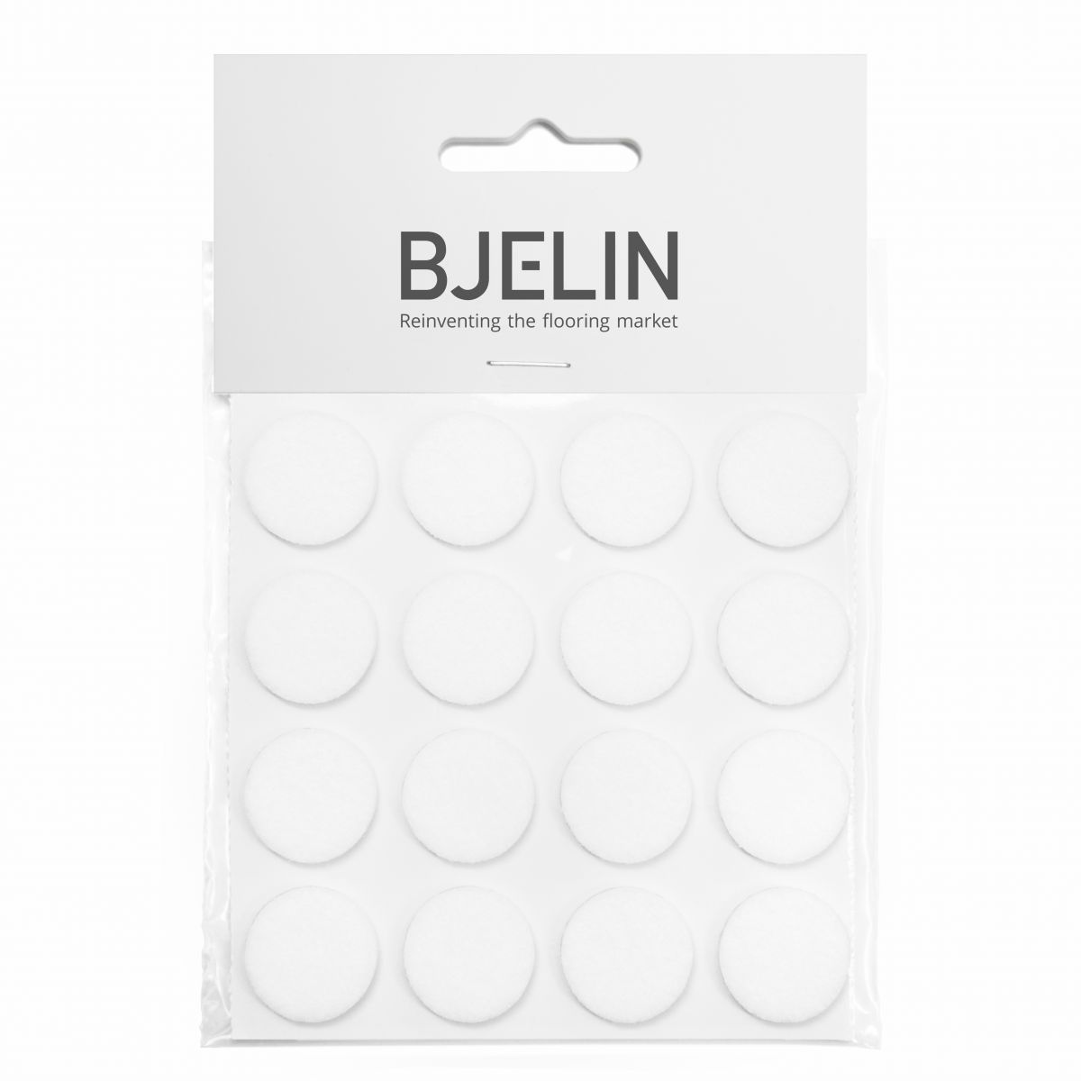 Produktbild av Bjelin Möbeltassar Vit 20 mm