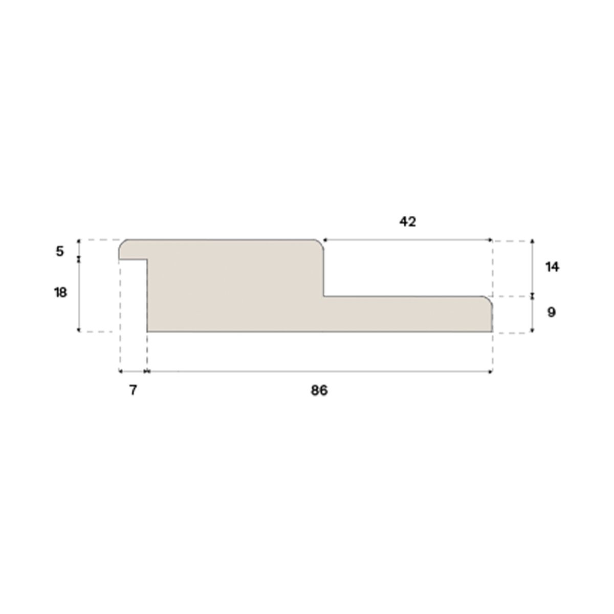 Product picture of Threshold Bathroom Misty White Oak 93 x 830 mm