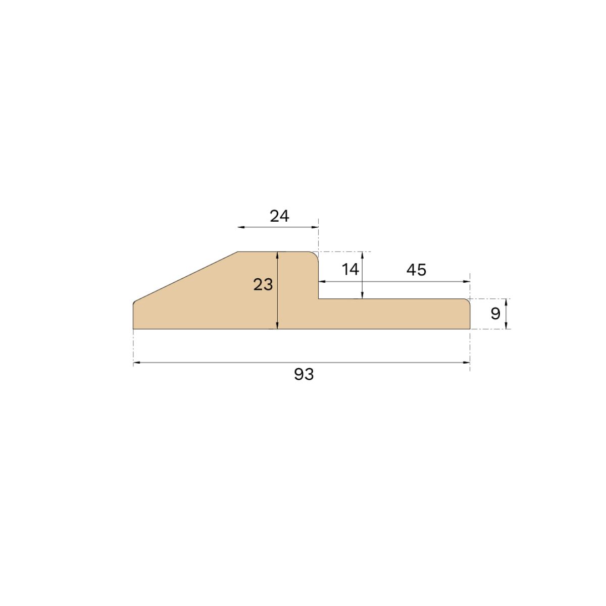 Product picture of Kyntteellinen kynnys Tammi Earth Grey 830 mm
