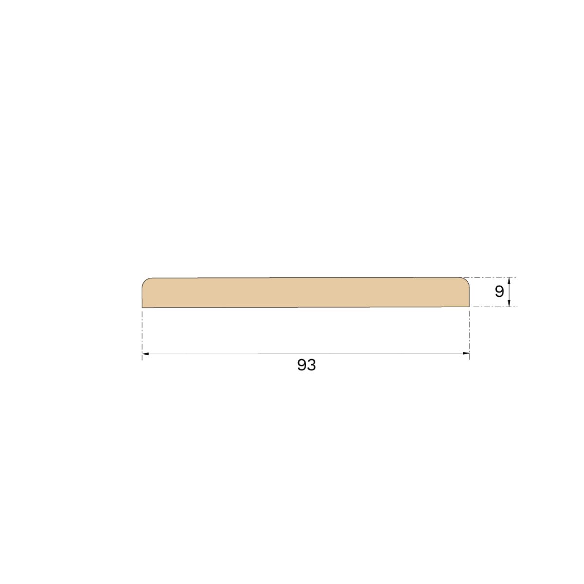 Product picture of Kynnys tammi Powder White 930 x 93 mm
